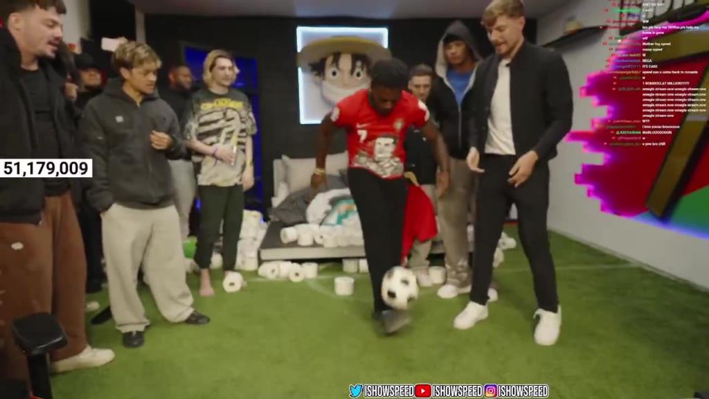 野兽先生出100万美元让甲亢哥颠球！结果发现是蛋糕……